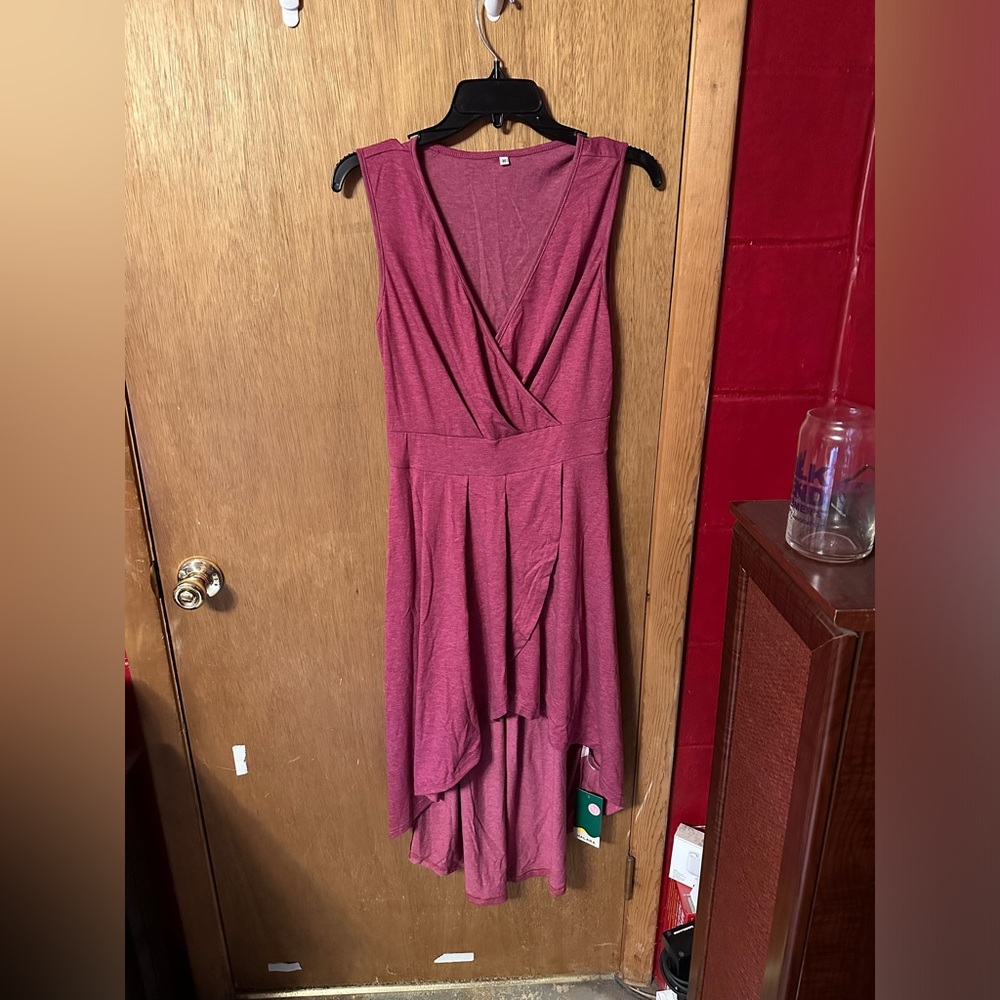 Elegant Sleeveless Pink Dress